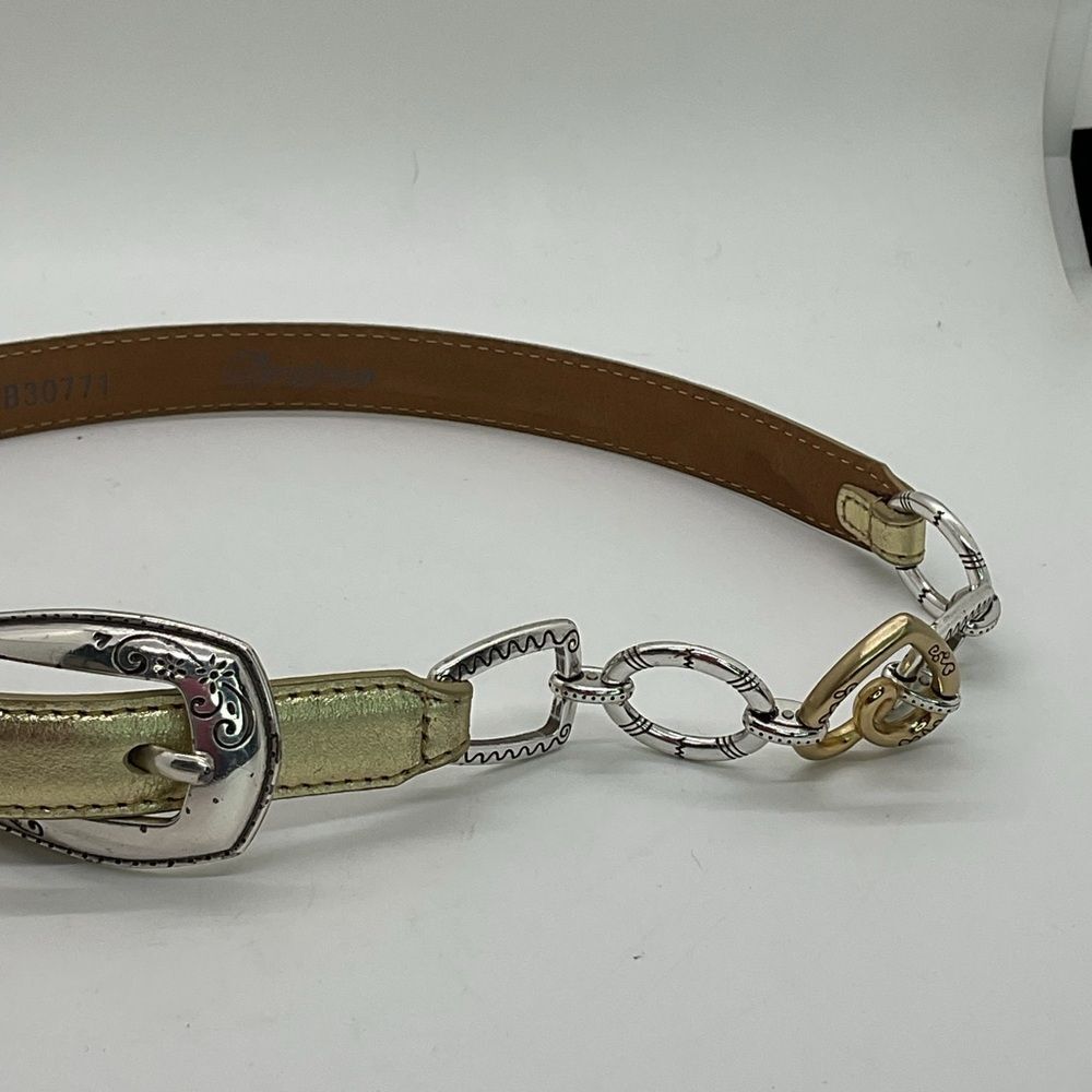 Brighton Gold and Silver Women's Belt - Picture 6 of 7